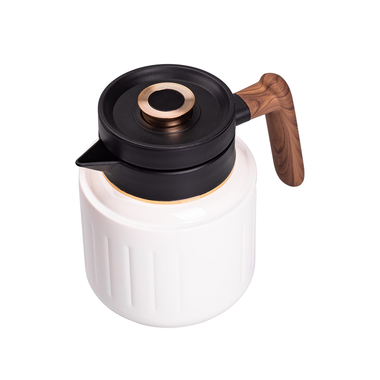 Чайник термос з індикатором температури та заварником 1 л білий