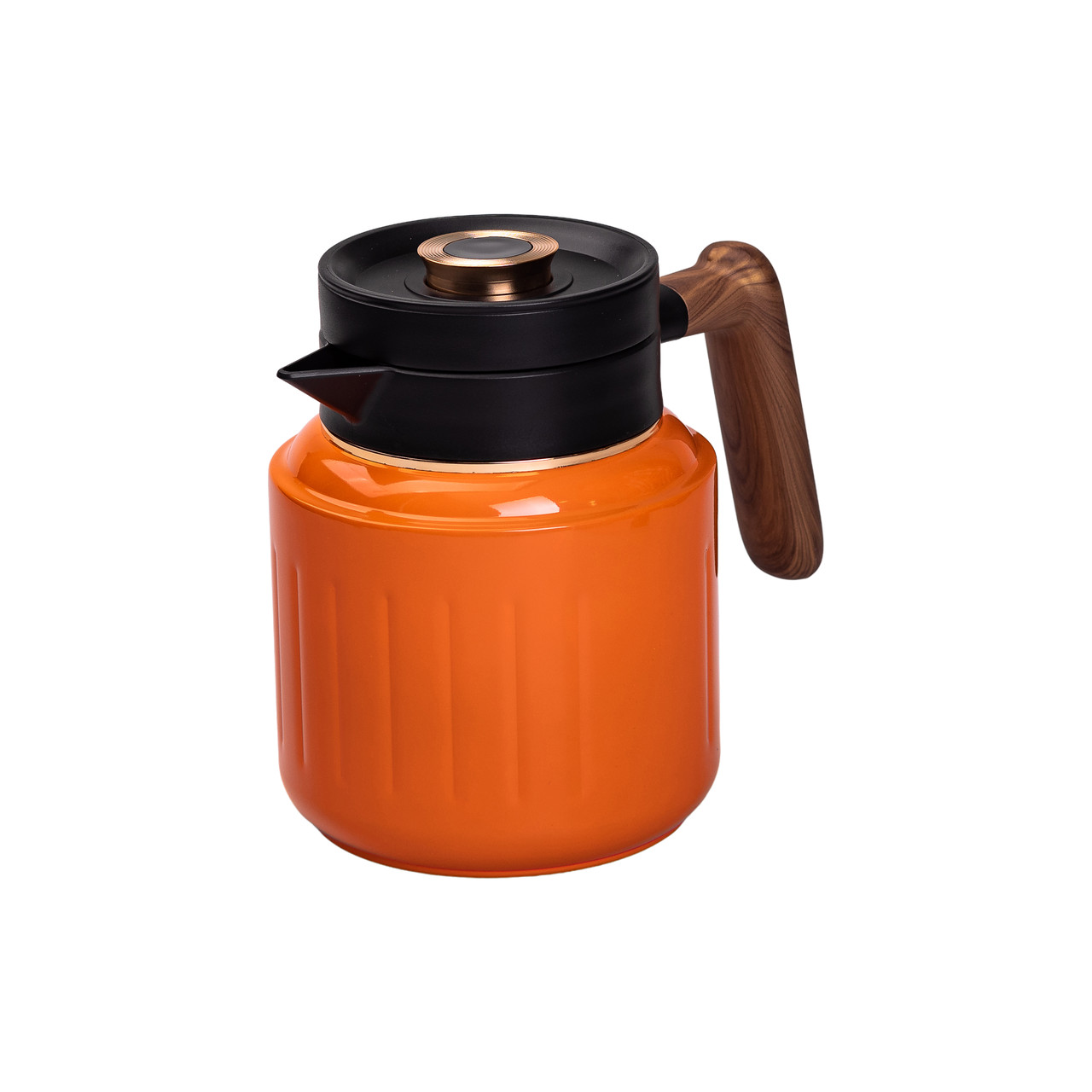 Чайник термос з індикатором температури та заварником 1 л помаранчевий