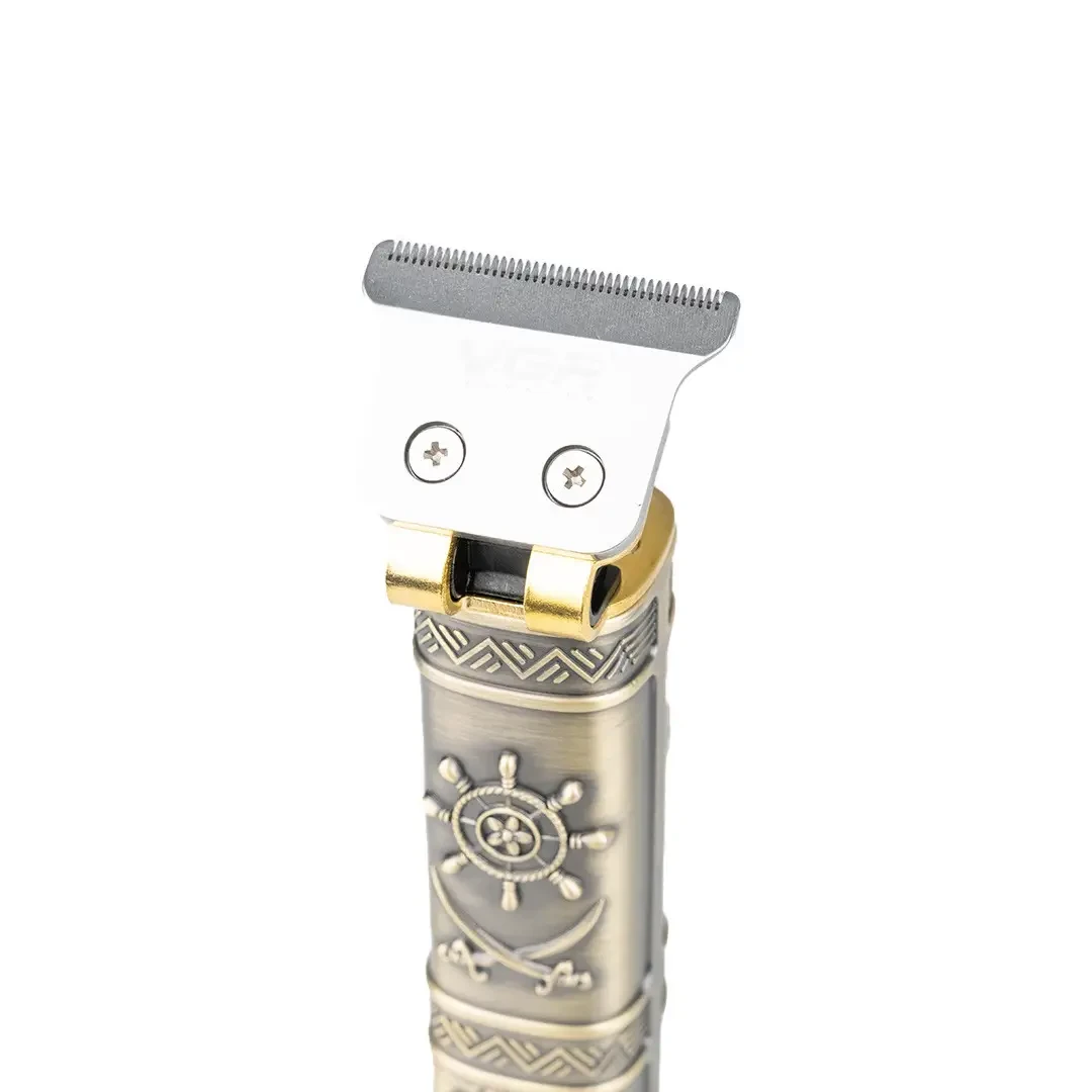 Тример VGR V-096 з насадками та USB, золото