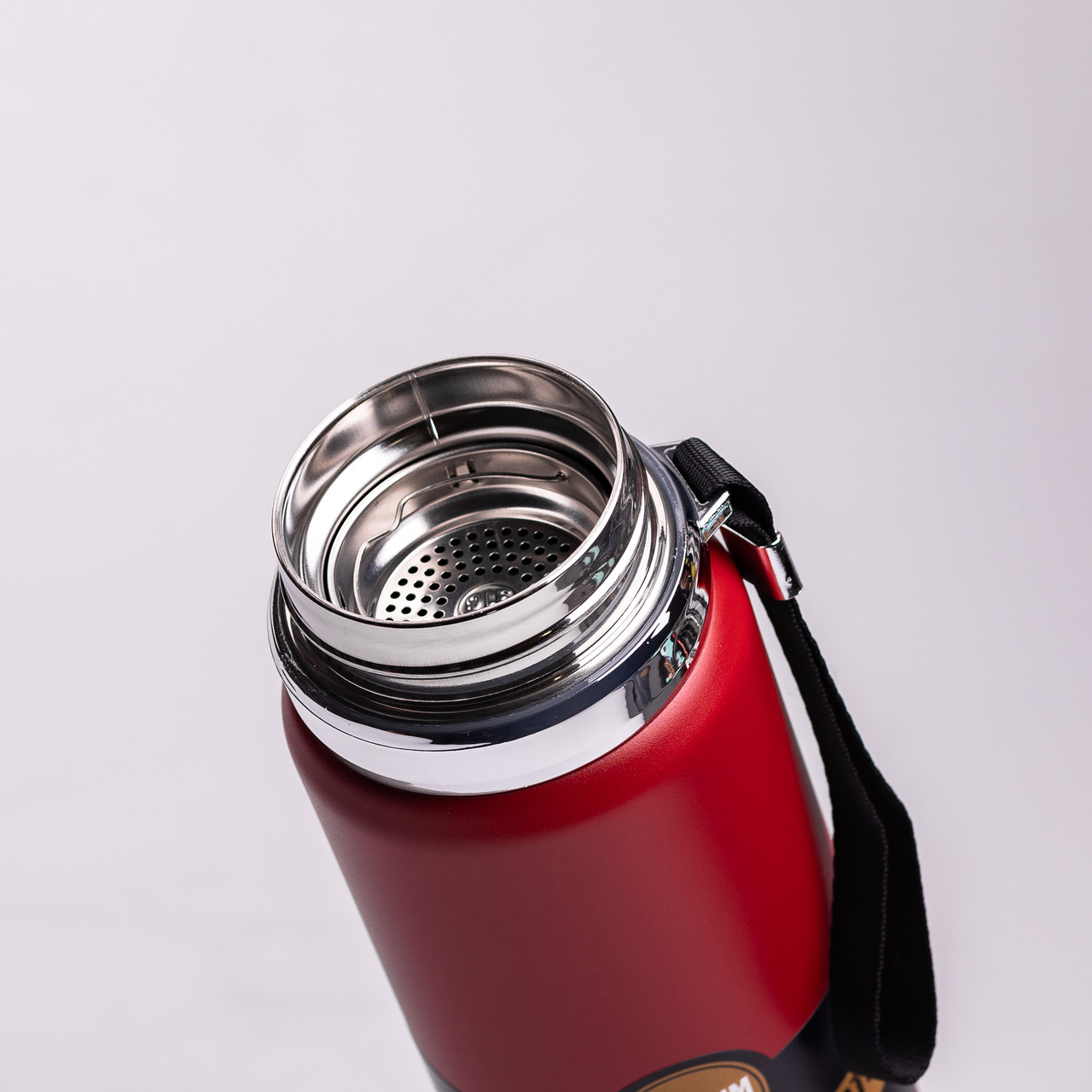 Термос Vacuum Sportsна з датчиком температури 1 л червоний