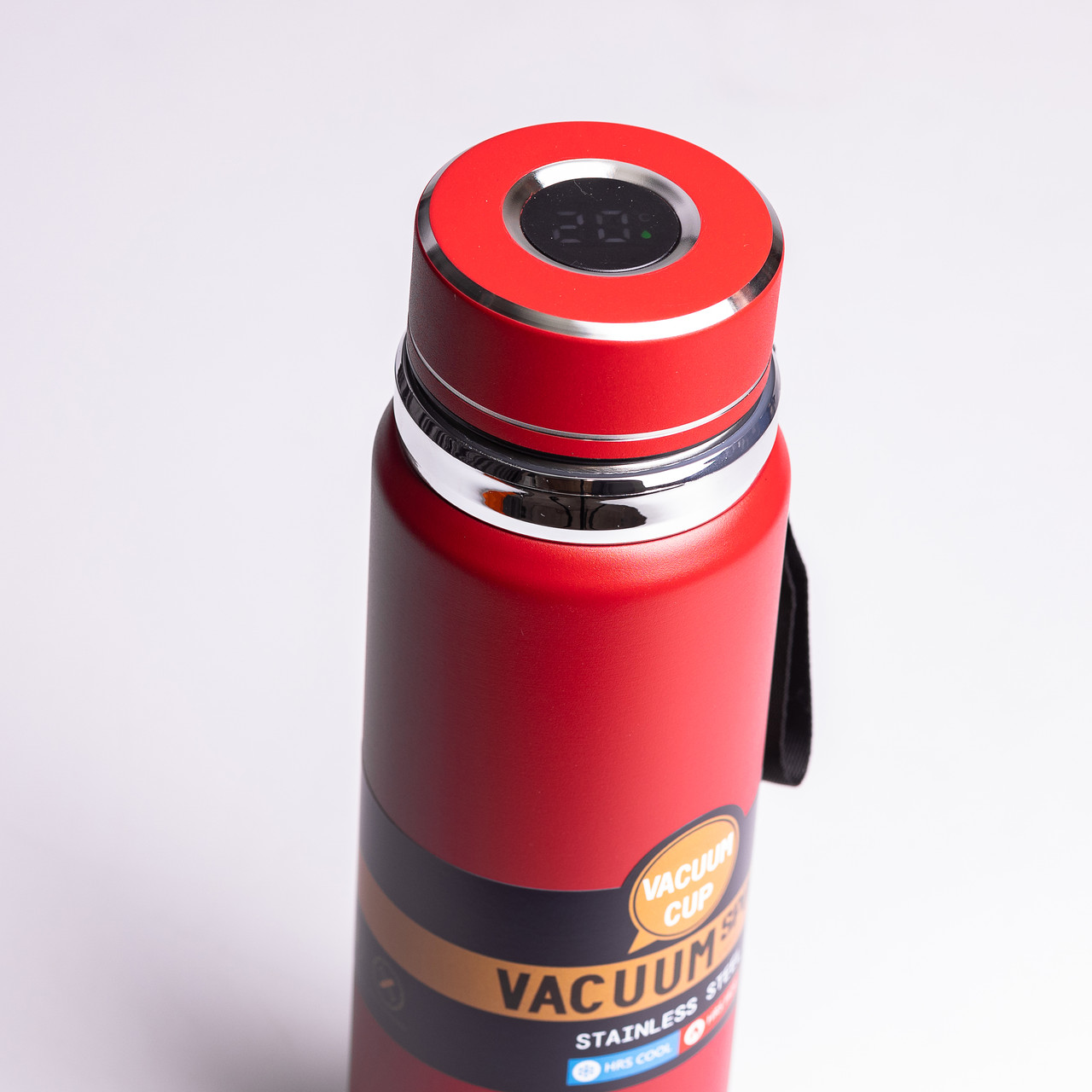 Термос Vacuum Sportsна з датчиком температури 1 л червоний