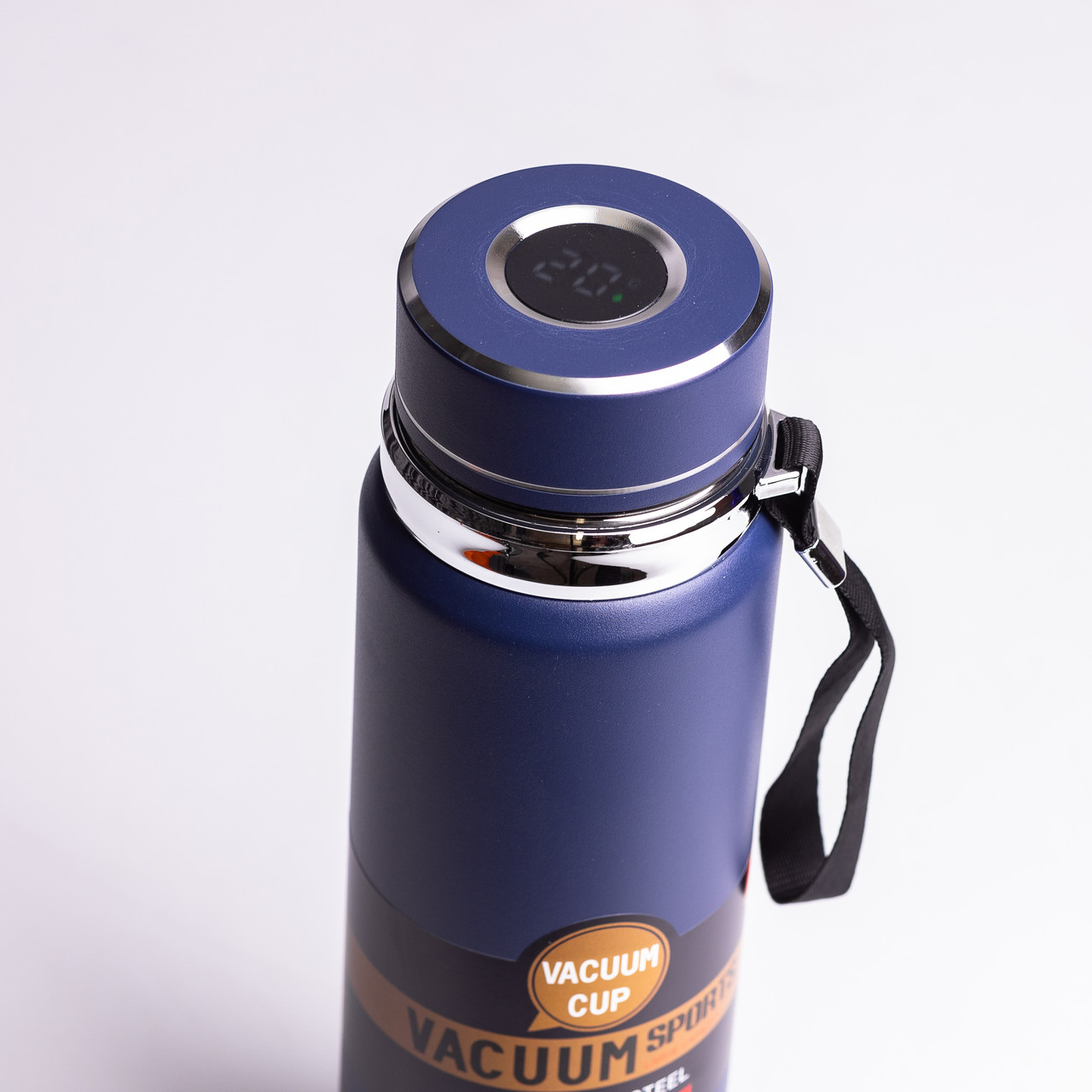 Термос Vacuum Sportsна з датчиком температури 1 л синій