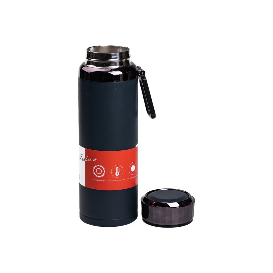 Термос з індикатором температури та широким горлом 1л синій