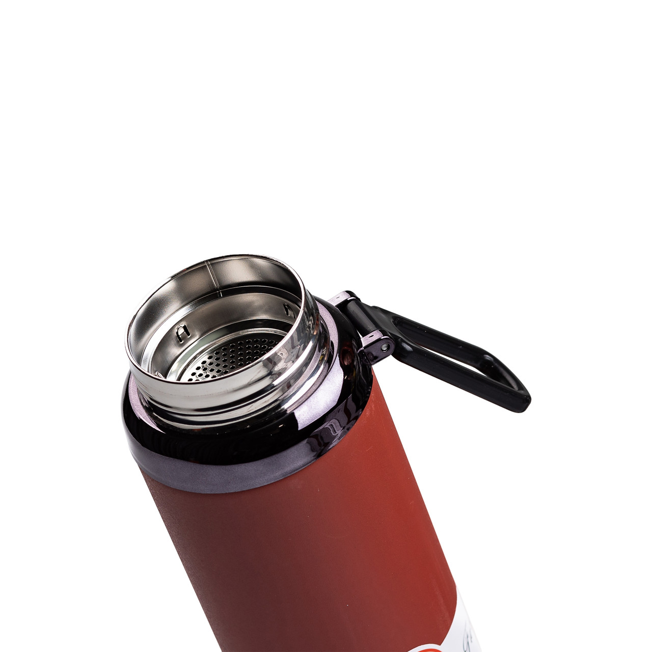 Термос з індикатором температури та широким горлом 1л червоний