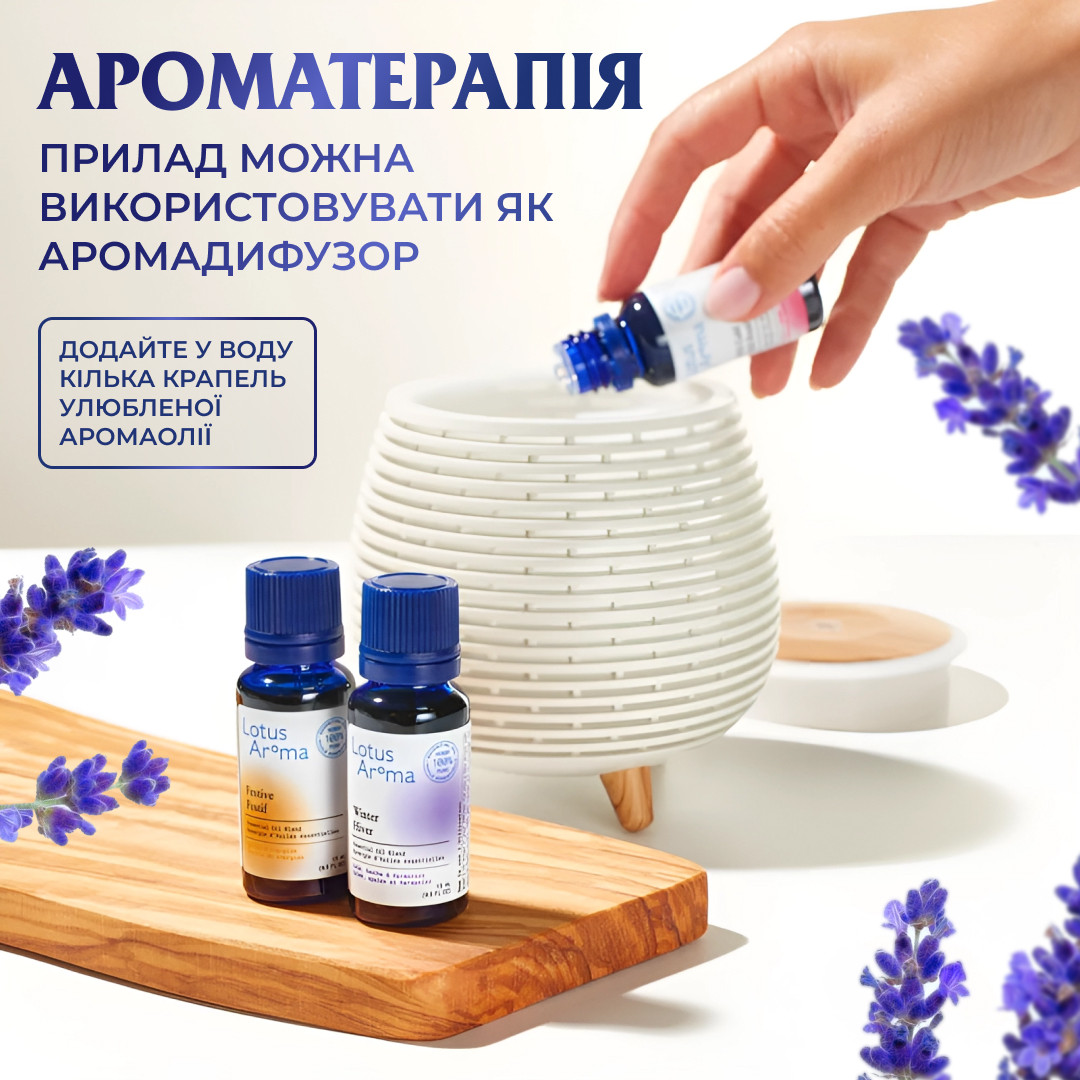 Зволожувач повітря Holdmay Aroma Diffuser 140ml Білий