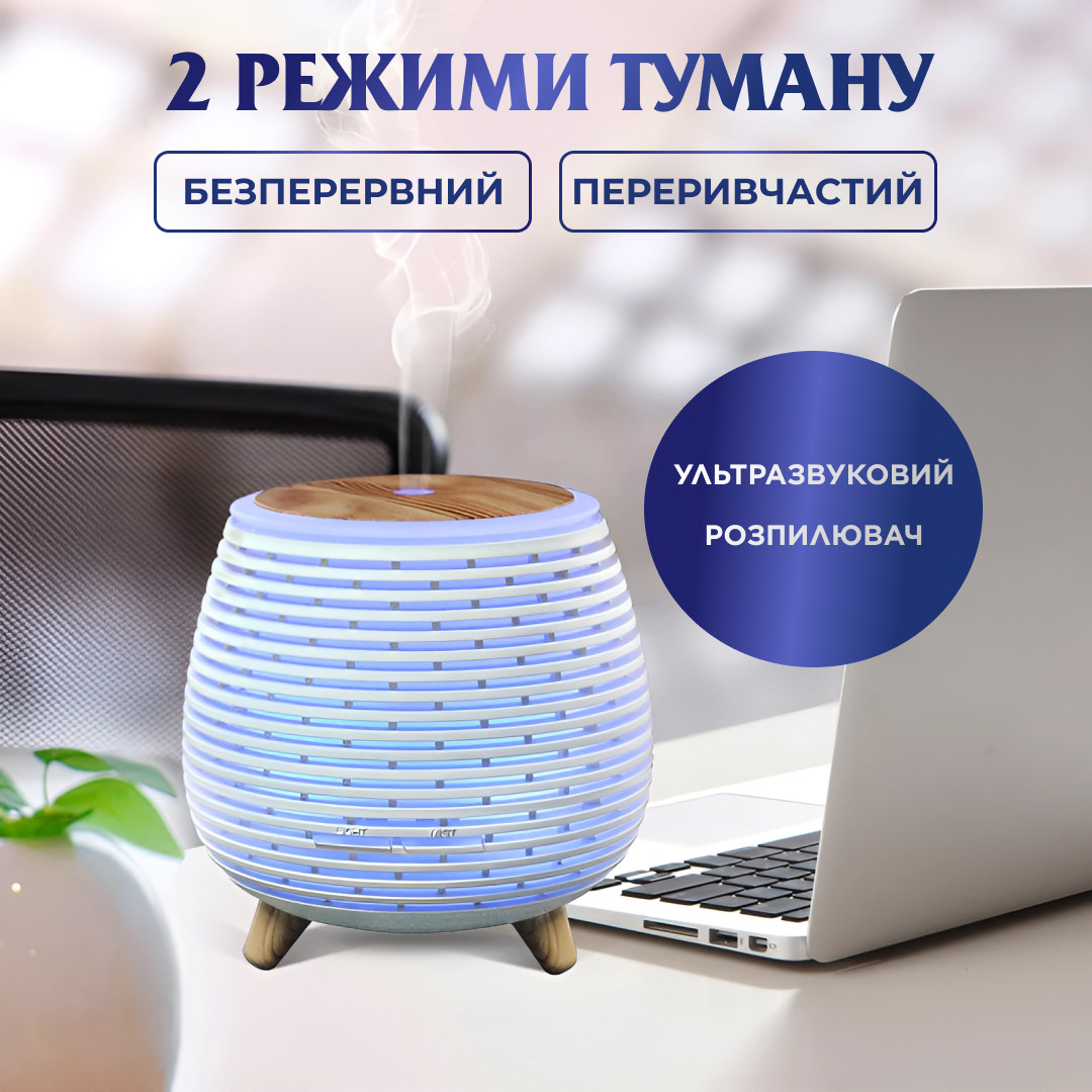 Зволожувач повітря Holdmay Aroma Diffuser 140ml Білий