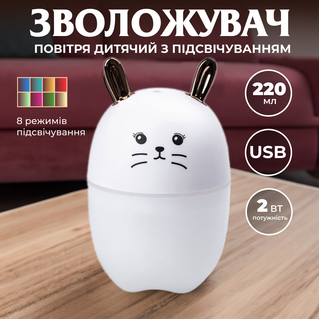 Зволожувач повітря MengChong H2O Humidifier Білий