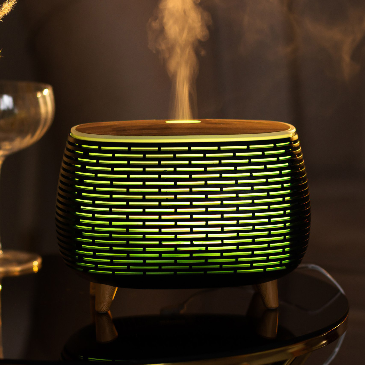 Зволожувач повітря Holdmay Life of Leisure Aroma Diffuser 400ml Чорний