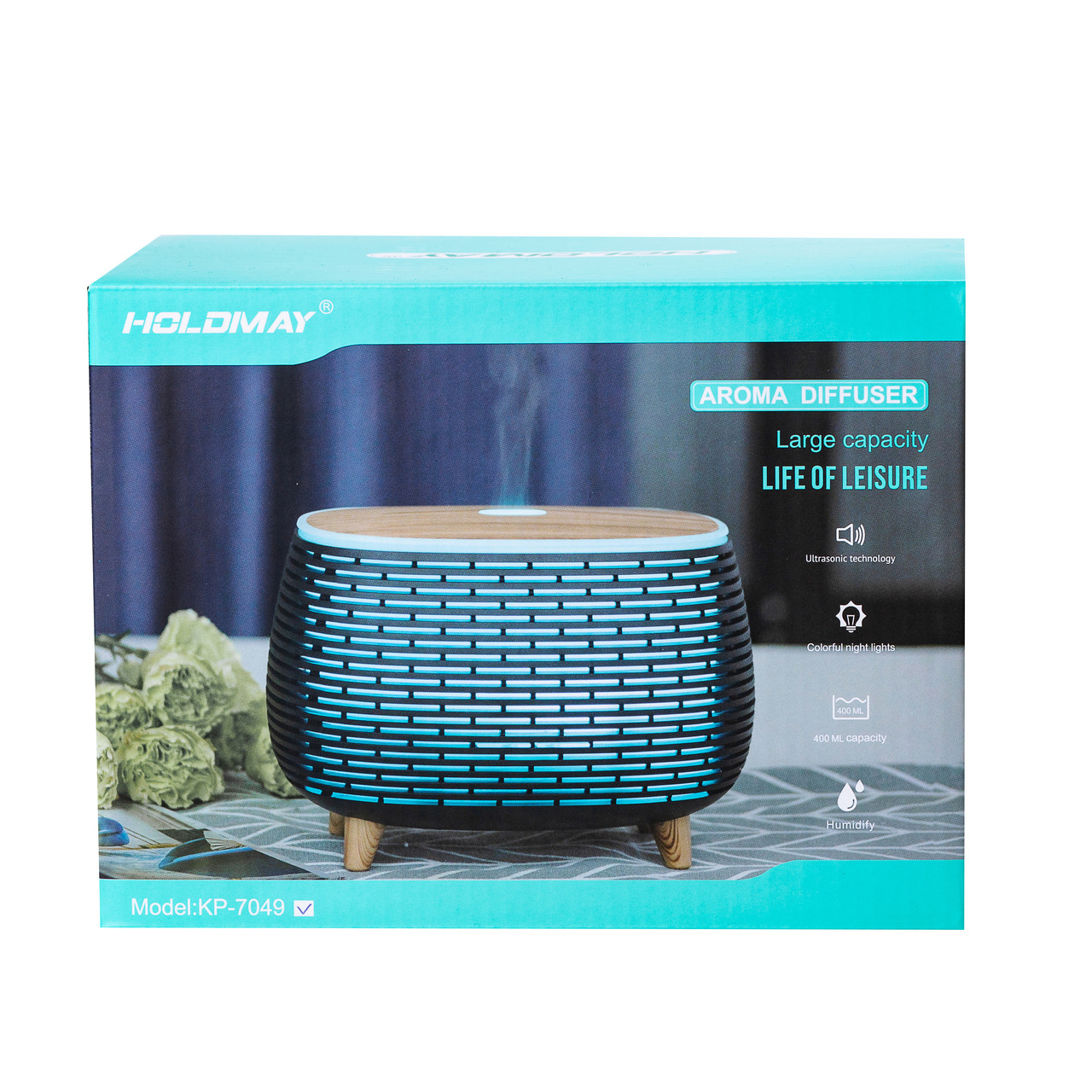 Зволожувач повітря Holdmay Life of Leisure Aroma Diffuser 400ml Чорний