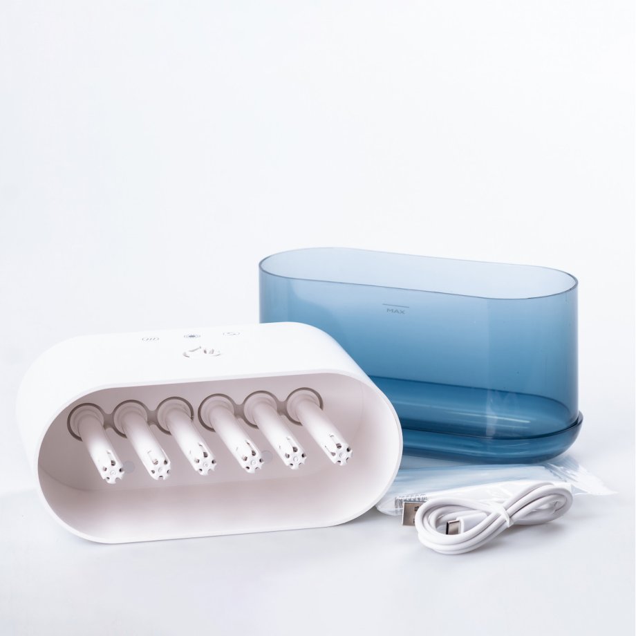 Зволожувач повітря з RGB-підсвічуванням і синхронізацією з музикою 900 мл, білий