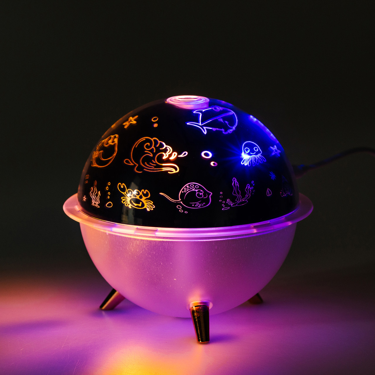 Зволожувач повітря-нічник із проекцією 260 мл, море