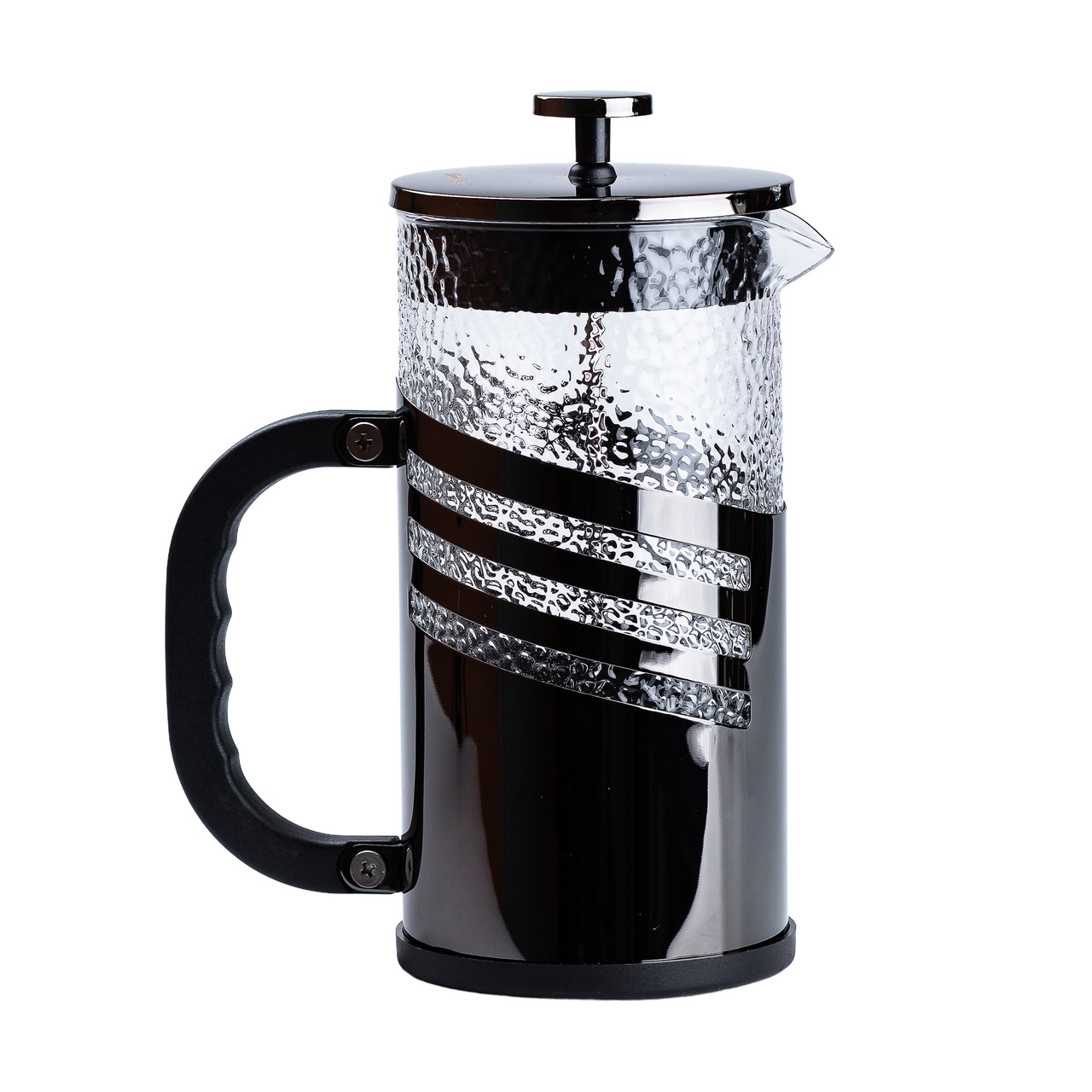 Чайник для заварки з френч пресом і фільтром 1 л чорний
