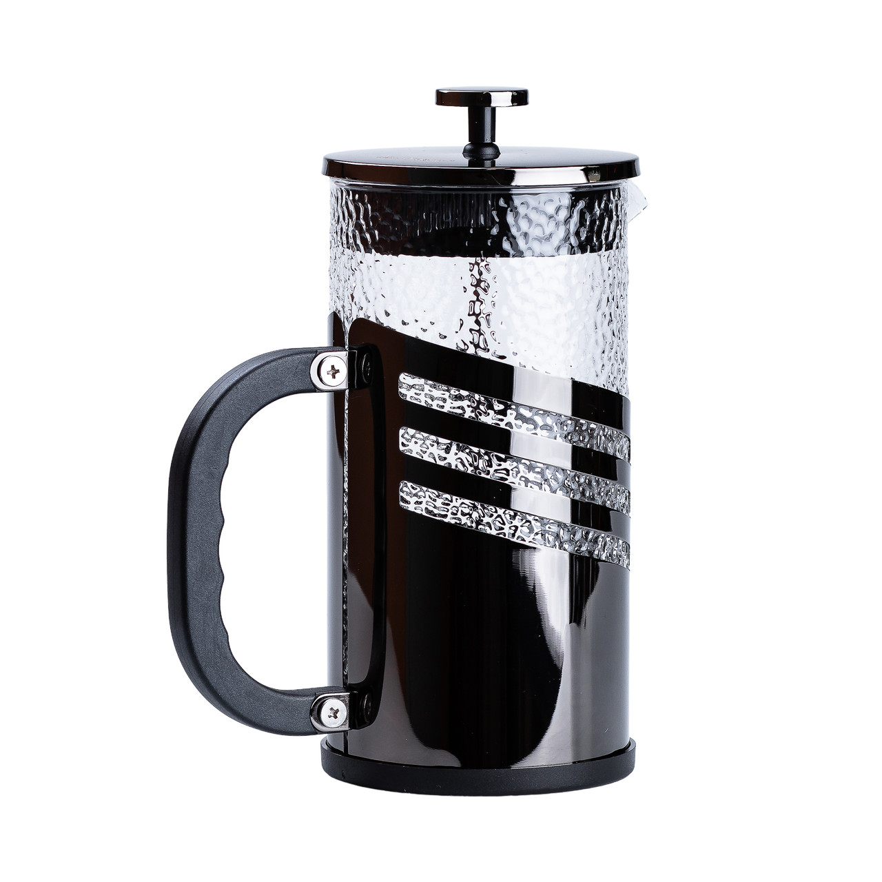 Чайник для заварки з френч пресом і фільтром 1 л чорний