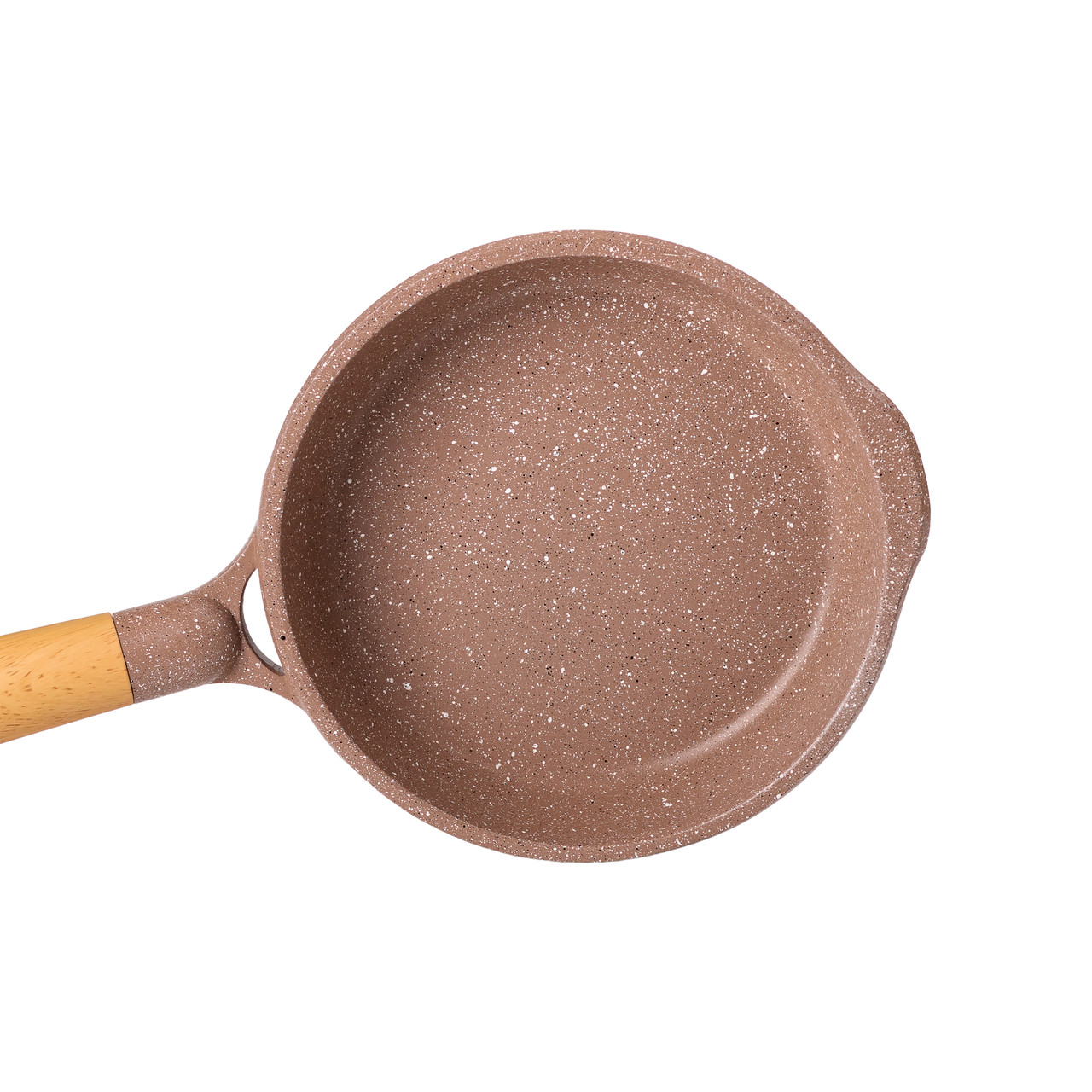 Мармурова алюмінієва сковорода з антипригарним покриттям 1 літр Ø 20 см кавова MGC