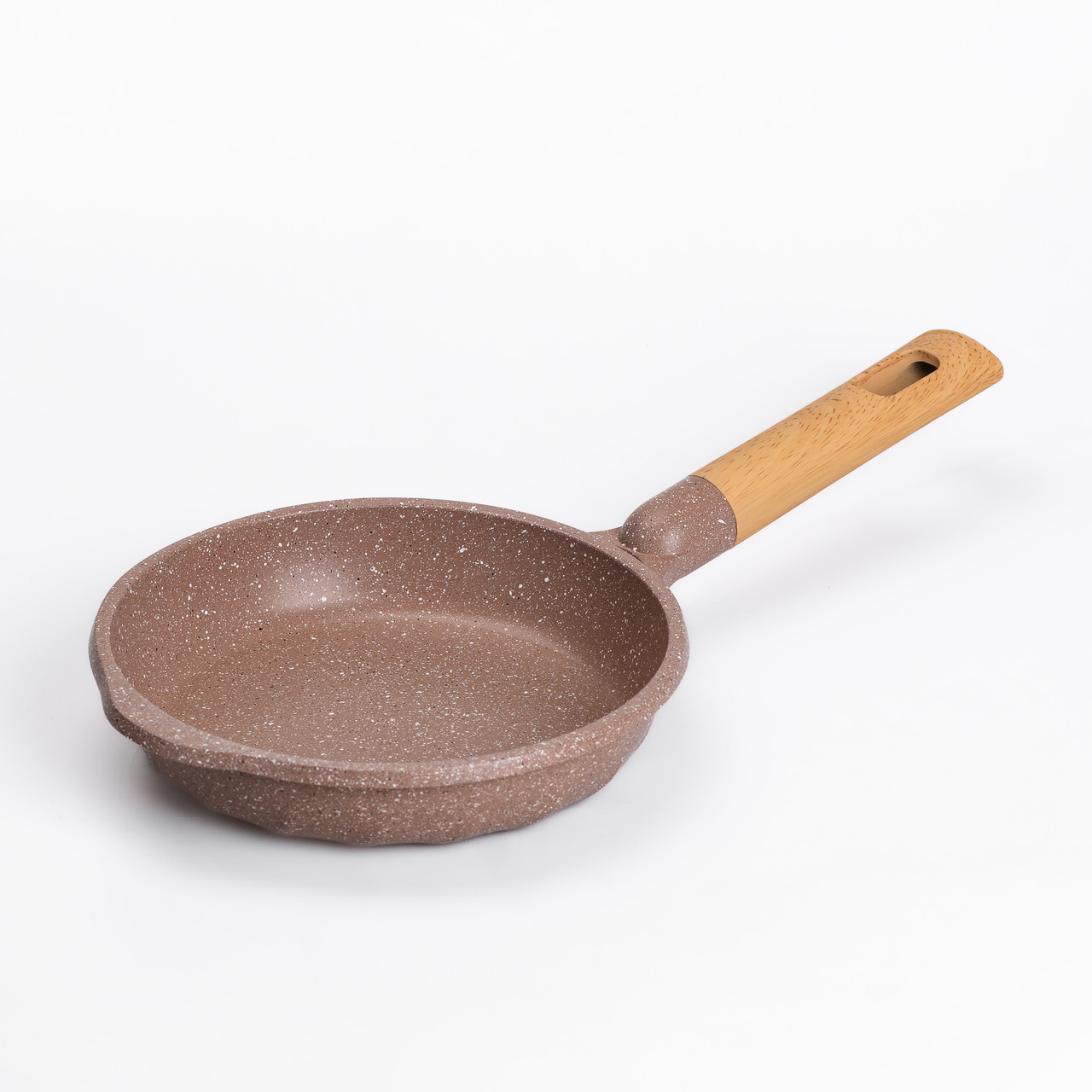 Алюмінієва кавова сковорода 20 см з мармуровим антипригарним покриттям