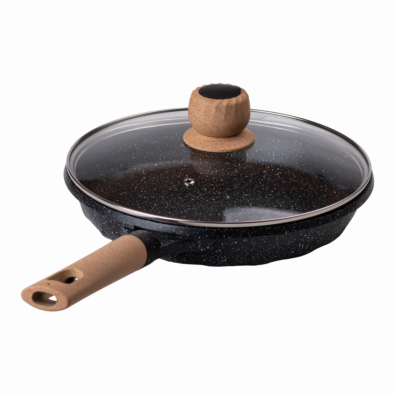 Алюмінієва сковорода 2,2 л з мармуровим антипригарним покриттям Ø 26 см MGC Black