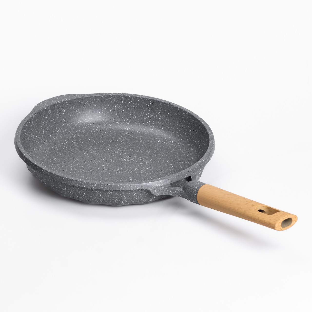 Алюмінієва сковорода 2,8 л, мармурове антипригарне покриття Ø 28 см, товсте дно MGC сірий