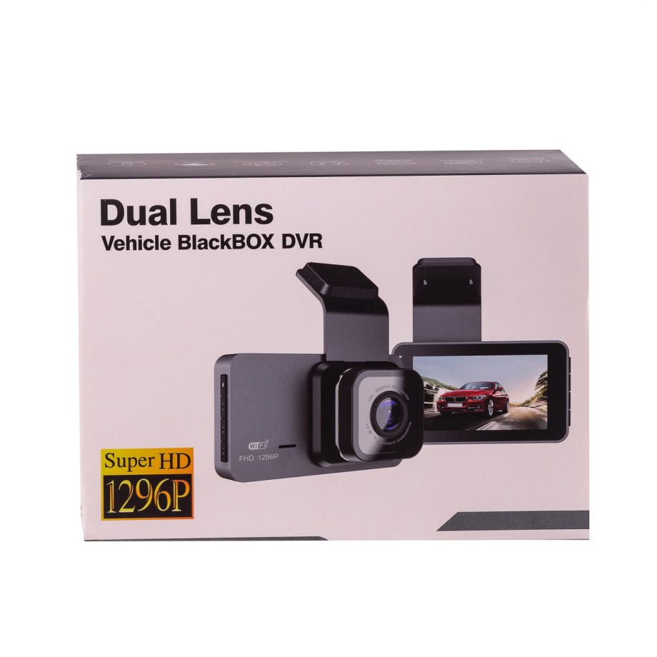 Відеореєстратор для авто Light Dual Lens Vihicle BlackBOX DVR з камерою заднього виду