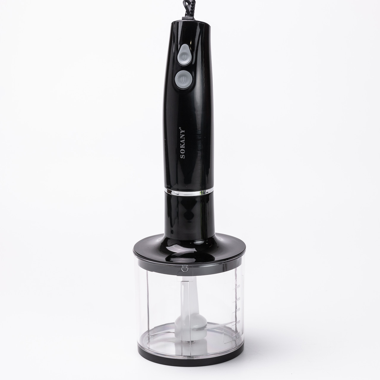 Блендер ручний занурювальний з насадками Sokany універсальний 4 в 1 смузі мейкер 800 Вт потужний