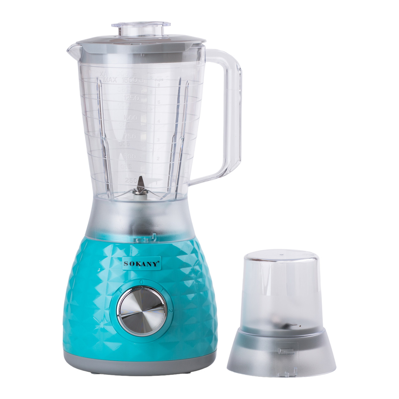 Блендер з чашею об&apos;ємом 1,5 л та кавомолкою 500 2-швидкісний Sokany