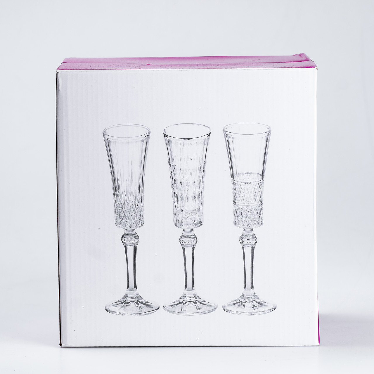 Келихи для шампанського на високій ніжці 6 штук по 145 мл