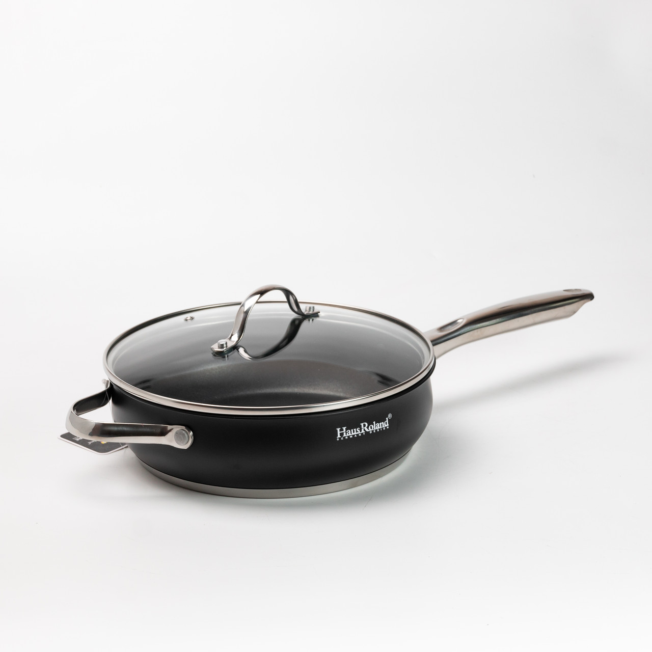 Набір посуду для приготування з нержавіючої сталі 12 предметів, чорний