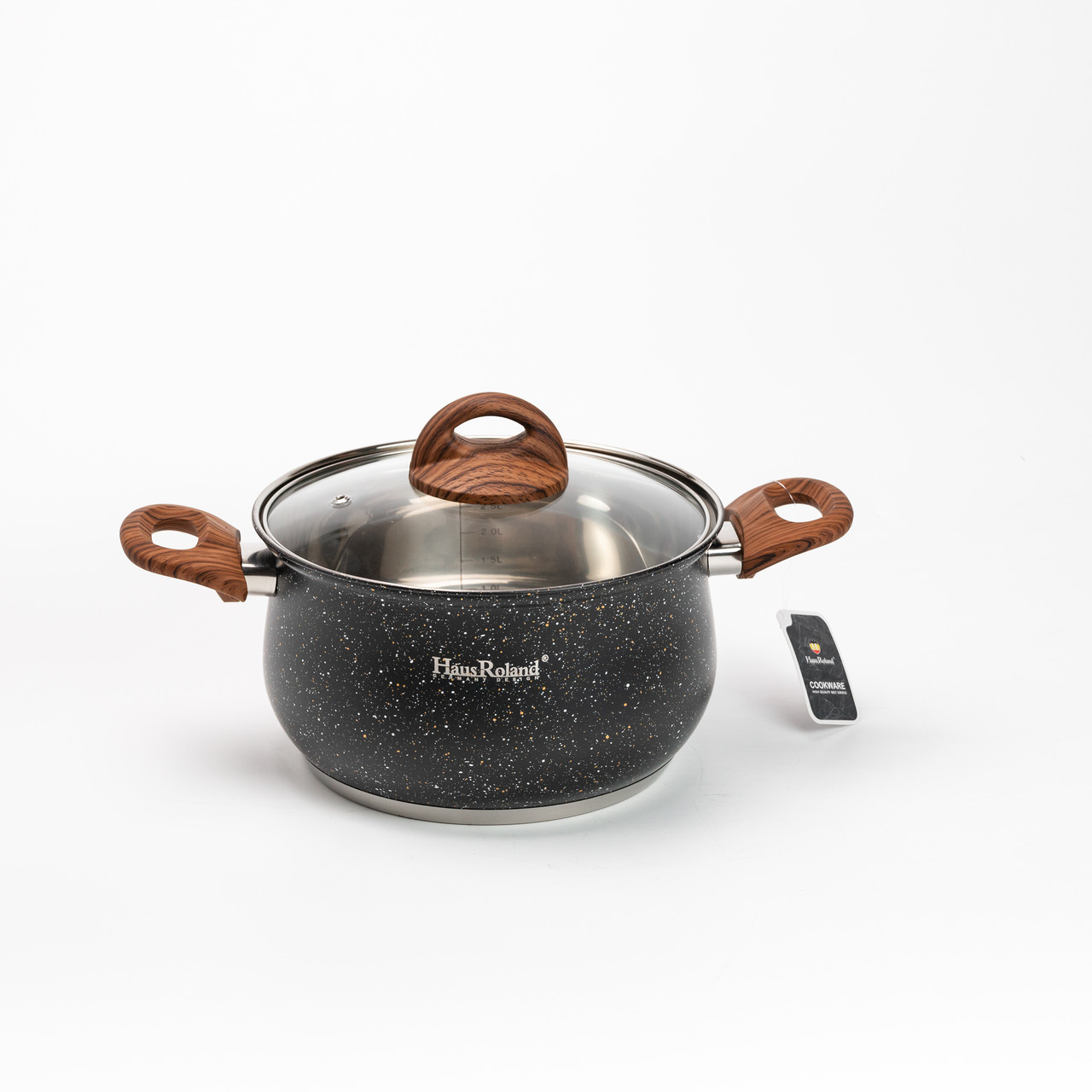 Набір посуду для приготування із нержавіючої сталі 10 предметів чорний