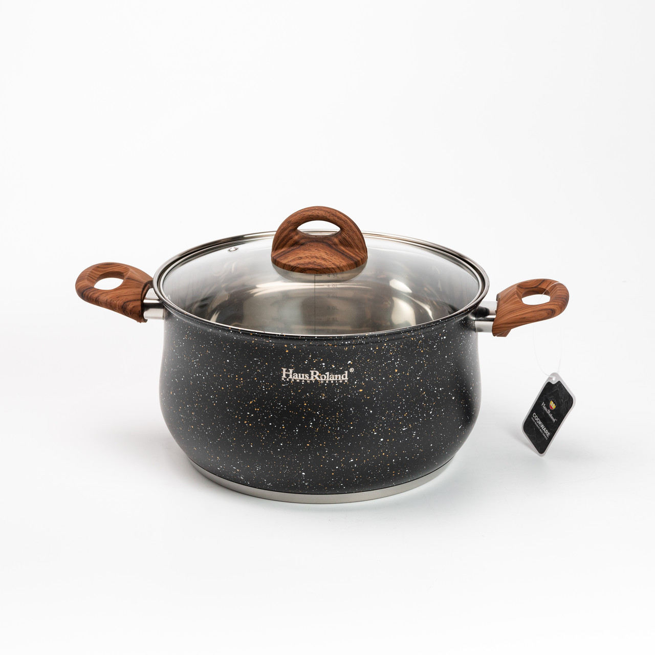 Набір посуду для приготування із нержавіючої сталі 10 предметів чорний