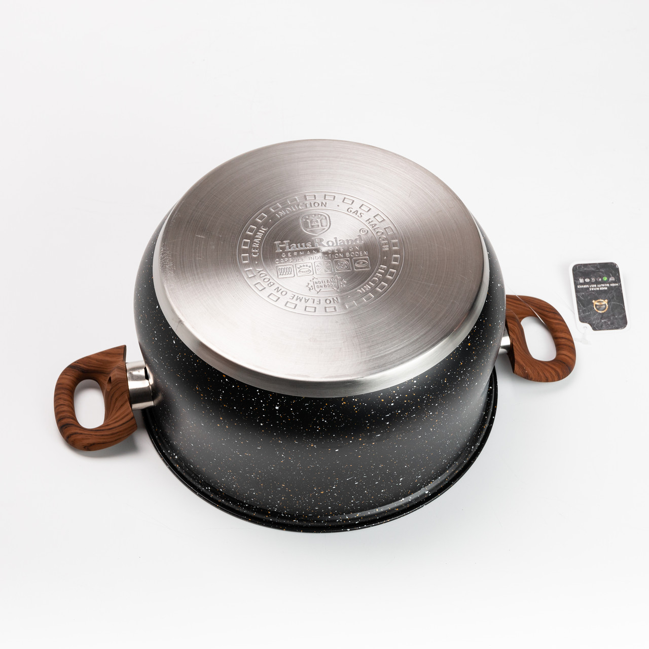 Набір посуду для приготування із нержавіючої сталі 10 предметів чорний