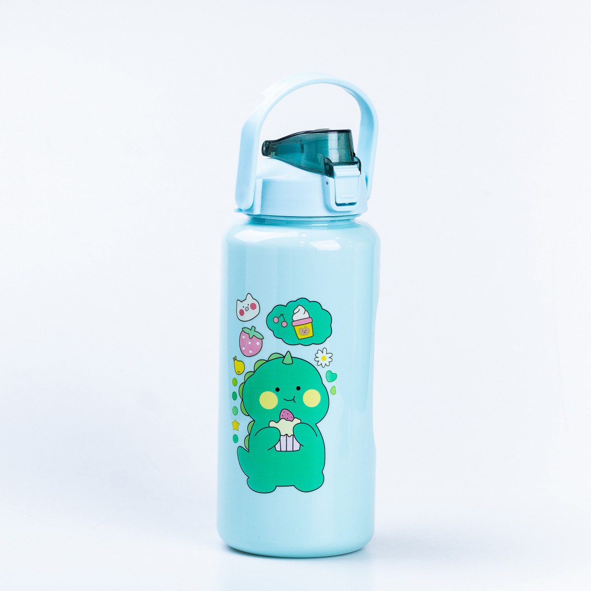 Набір багаторазових пляшок 3 в 1 Дракоша 0.3л 0.7л 2л М'ятний