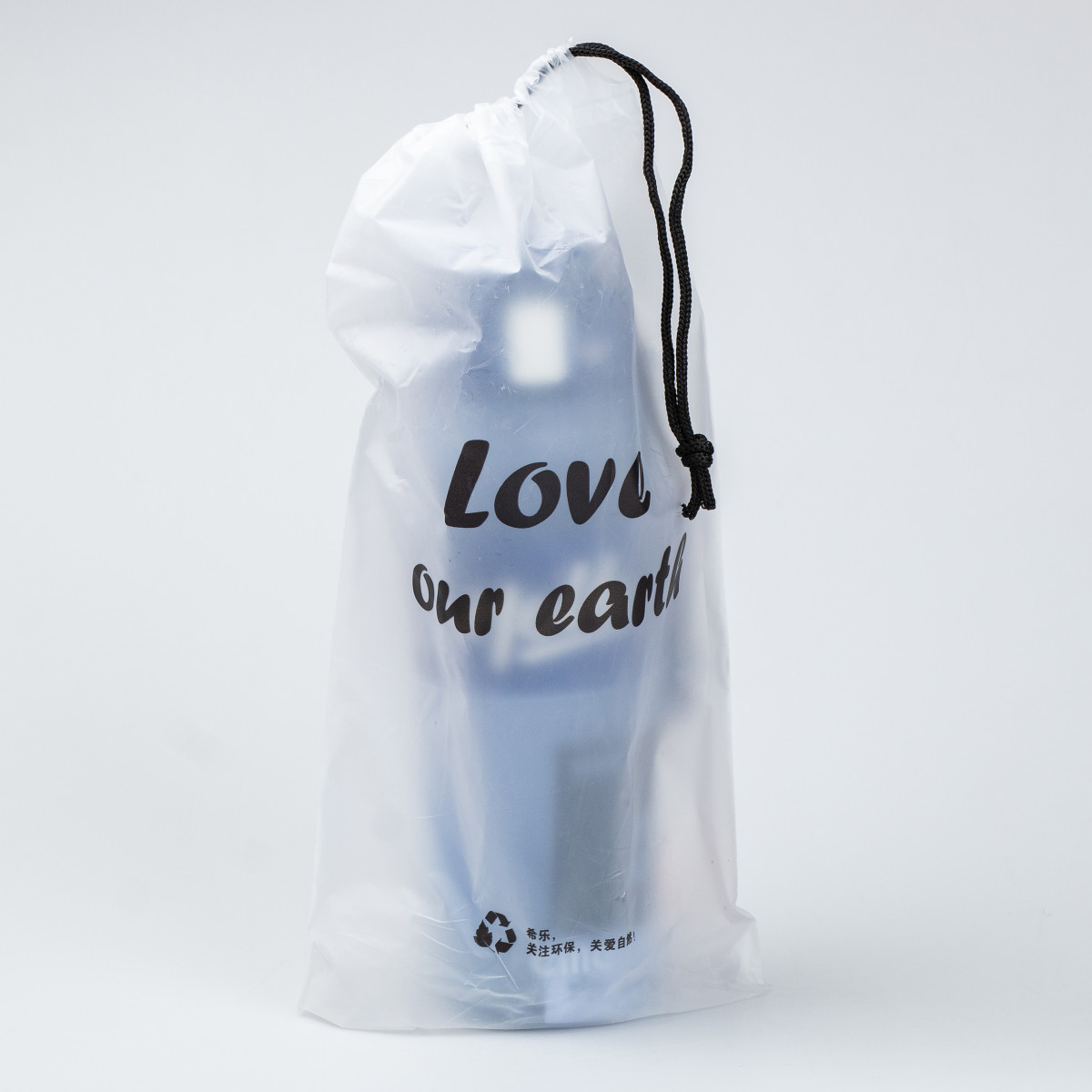 Пляшка для води 860 мл тритан з ремінцем і ручкою Синя