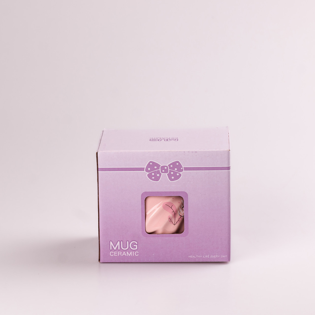 Чашка керамічна Flamingo 500мл з кришкою і ложкою чашки для кави Smile