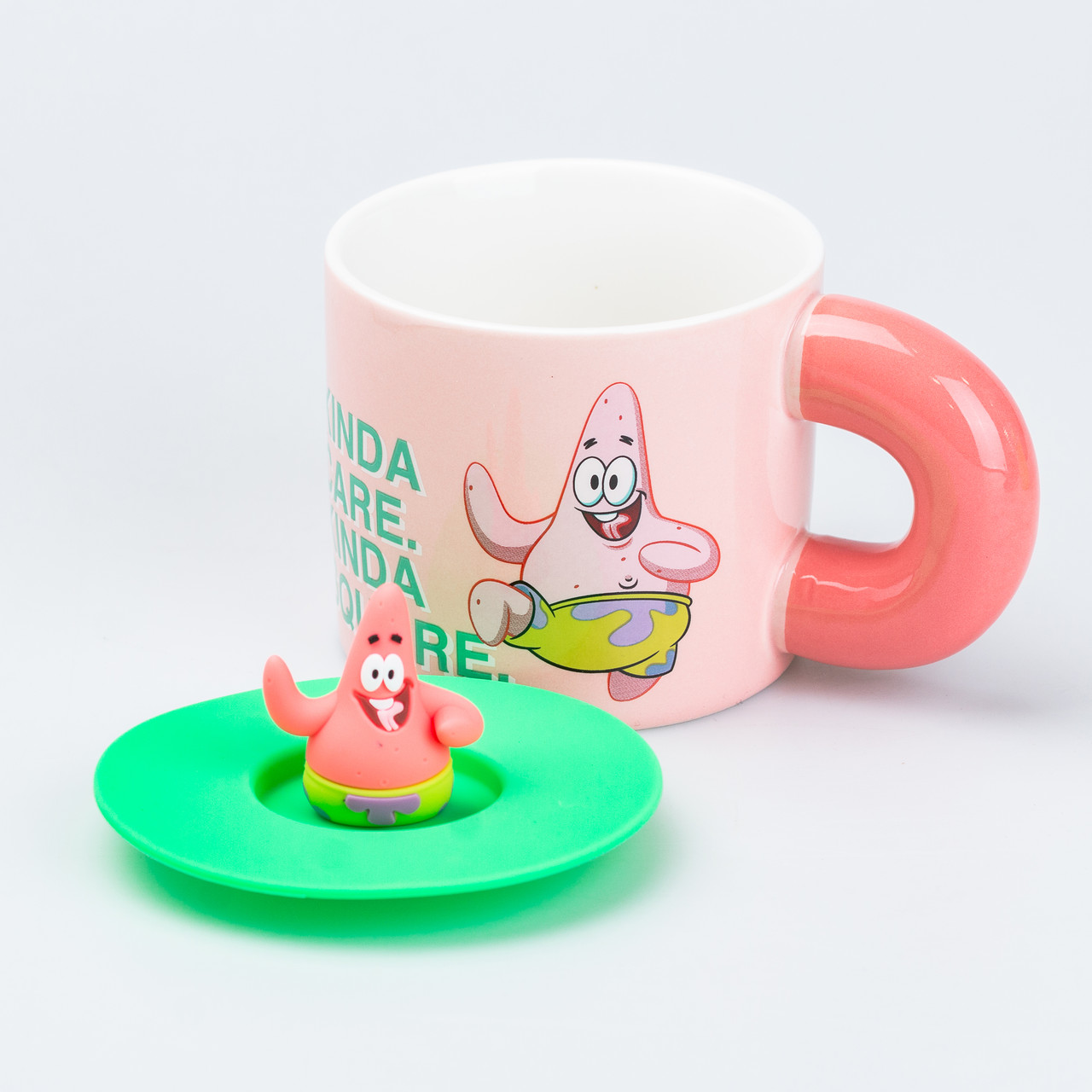 Чашка керамічна з кришкою "Патрік Стар" 400 мл Patrick Star