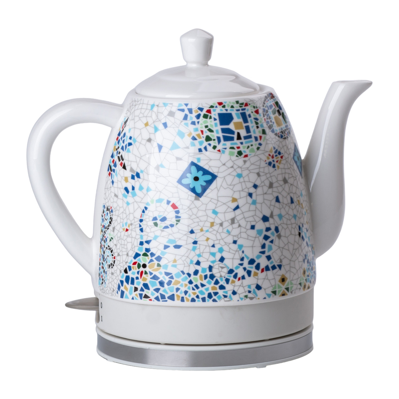 Білий електричний чайник Sokany 1,5 літра безшумний