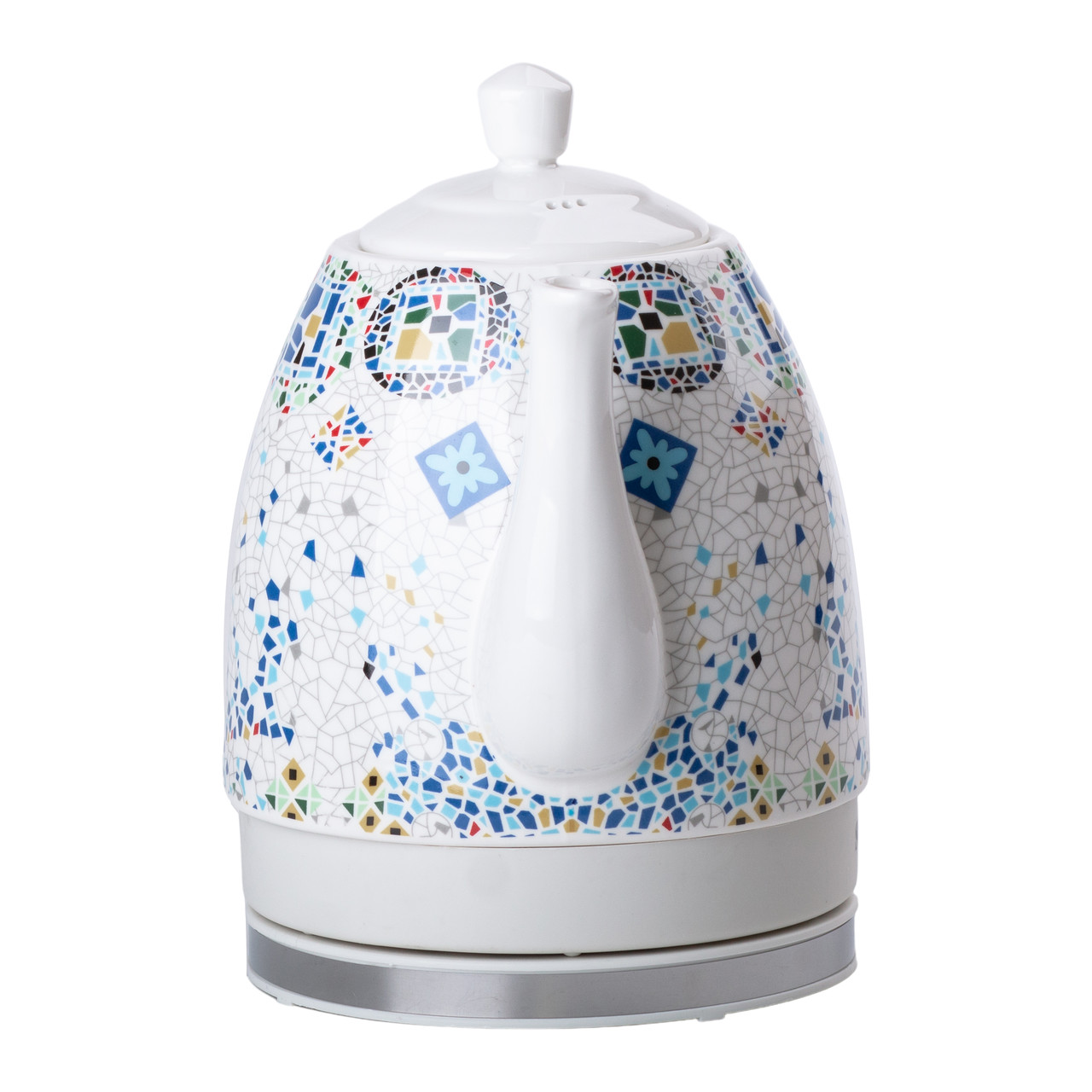 Білий електричний чайник Sokany 1,5 літра безшумний