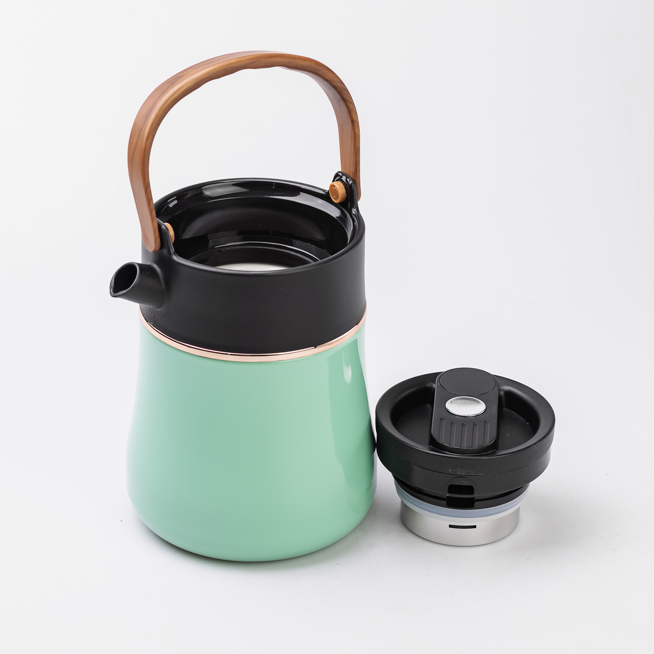 Чайник термос із датчиком температури та вакуумною ізоляцією 700 мл м&apos;ятний