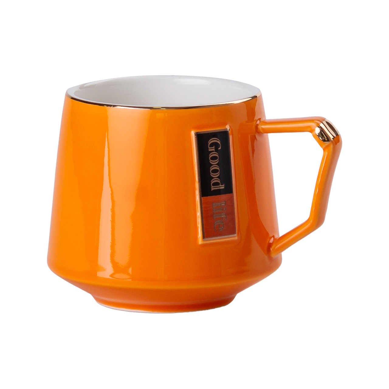 Чайний сервіз на 6 персон із керамічною підставкою Orange