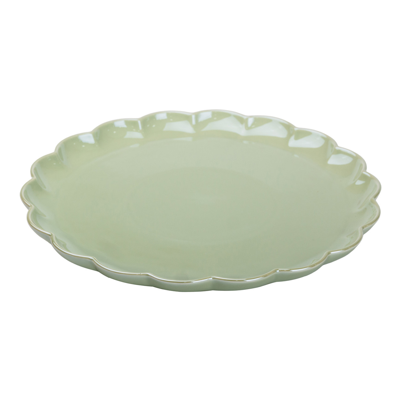 Чайний набір на 6 персон із заварювальним чайником, чайником-заварником та керамічною підставкою Зелений