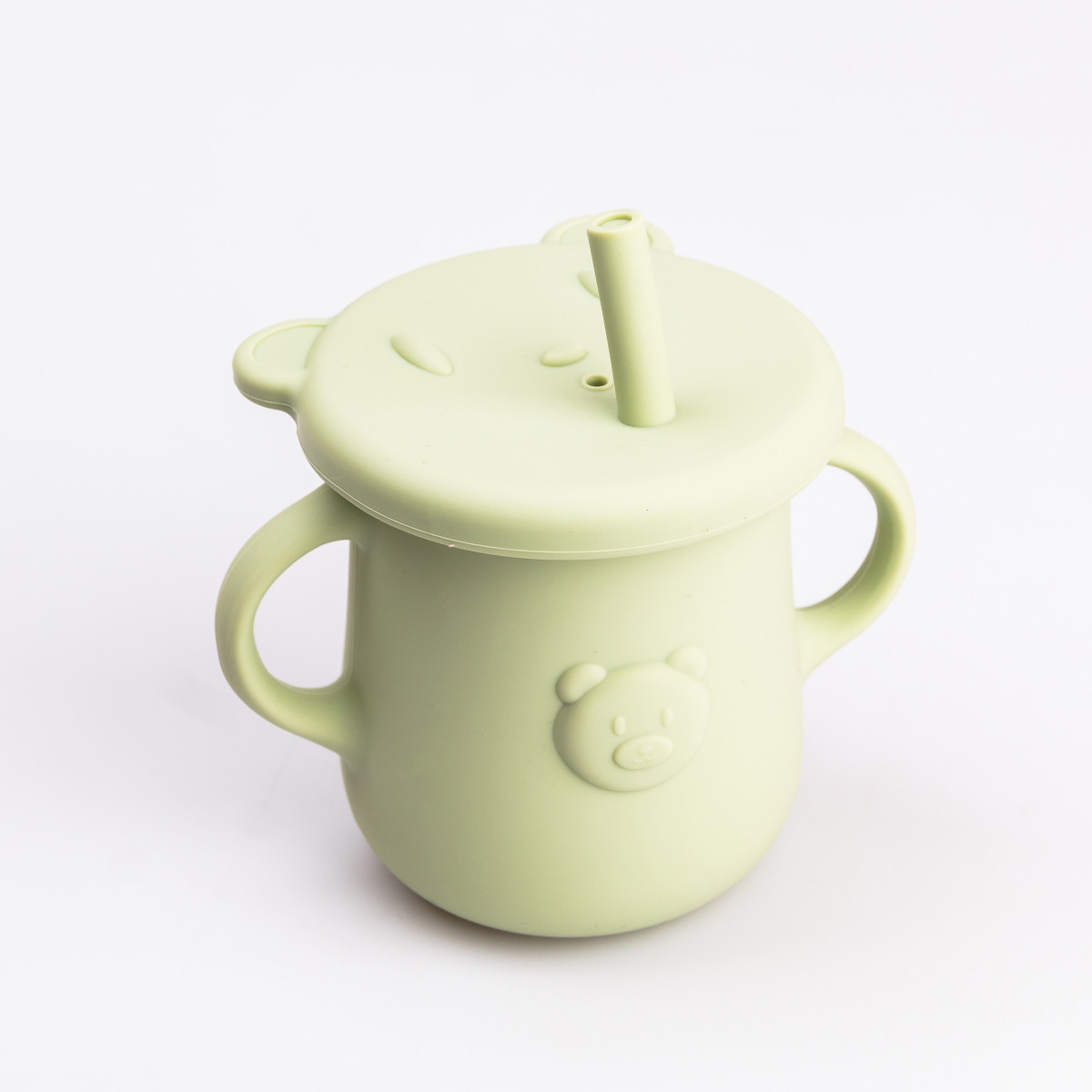 Дитячий набір силіконового посуду 7 предметів Зелений