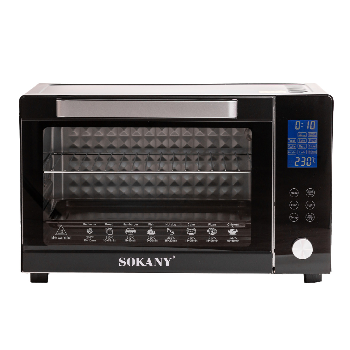 Духовка електрична Sokany з конвекцією на 50 л, 1700 Вт