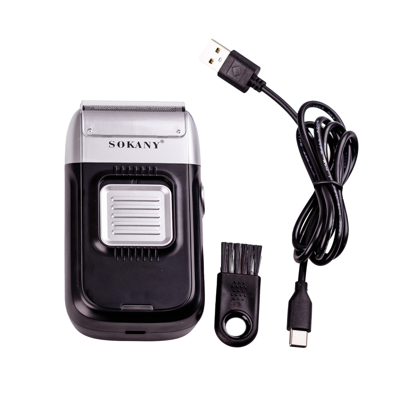 Електробритва-шейвер SOKANY SK-385 на акумуляторі 1400 мАг Срібло