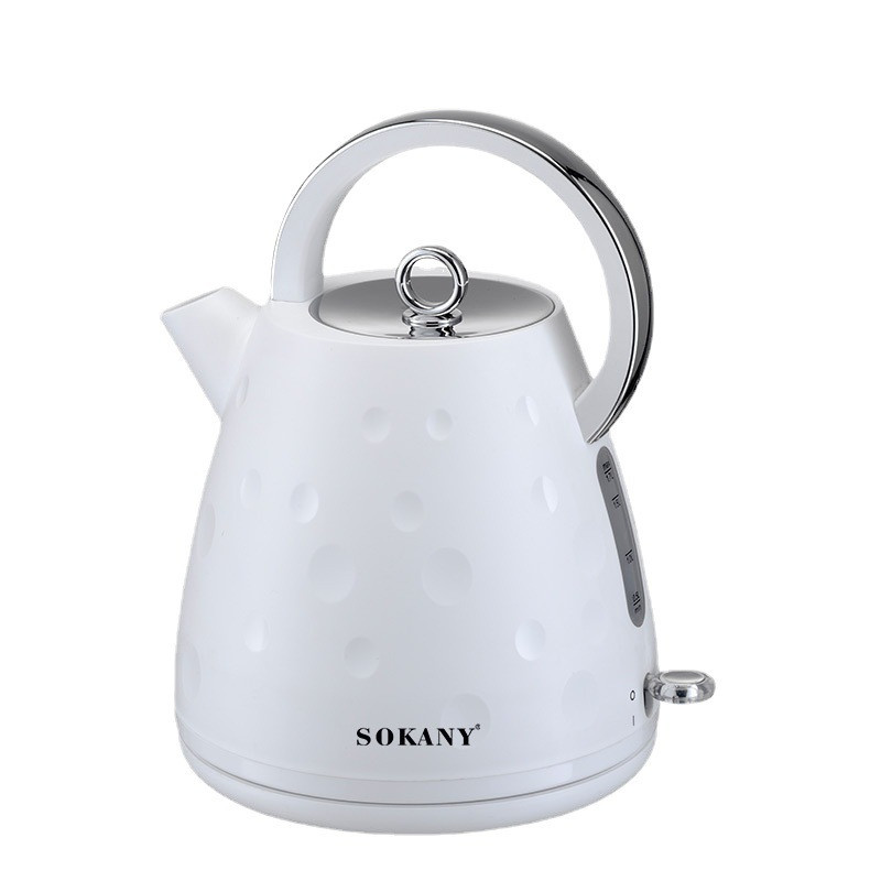 Електрочайник Sokany SK1033B 1.7 літра безшумний 1850 Вт Білий