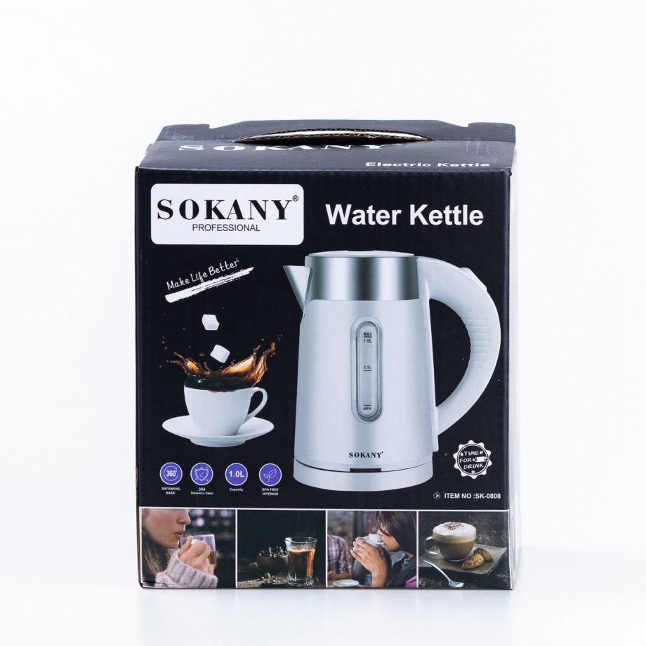 Електрочайник Sokany SK-0808 1200W Black