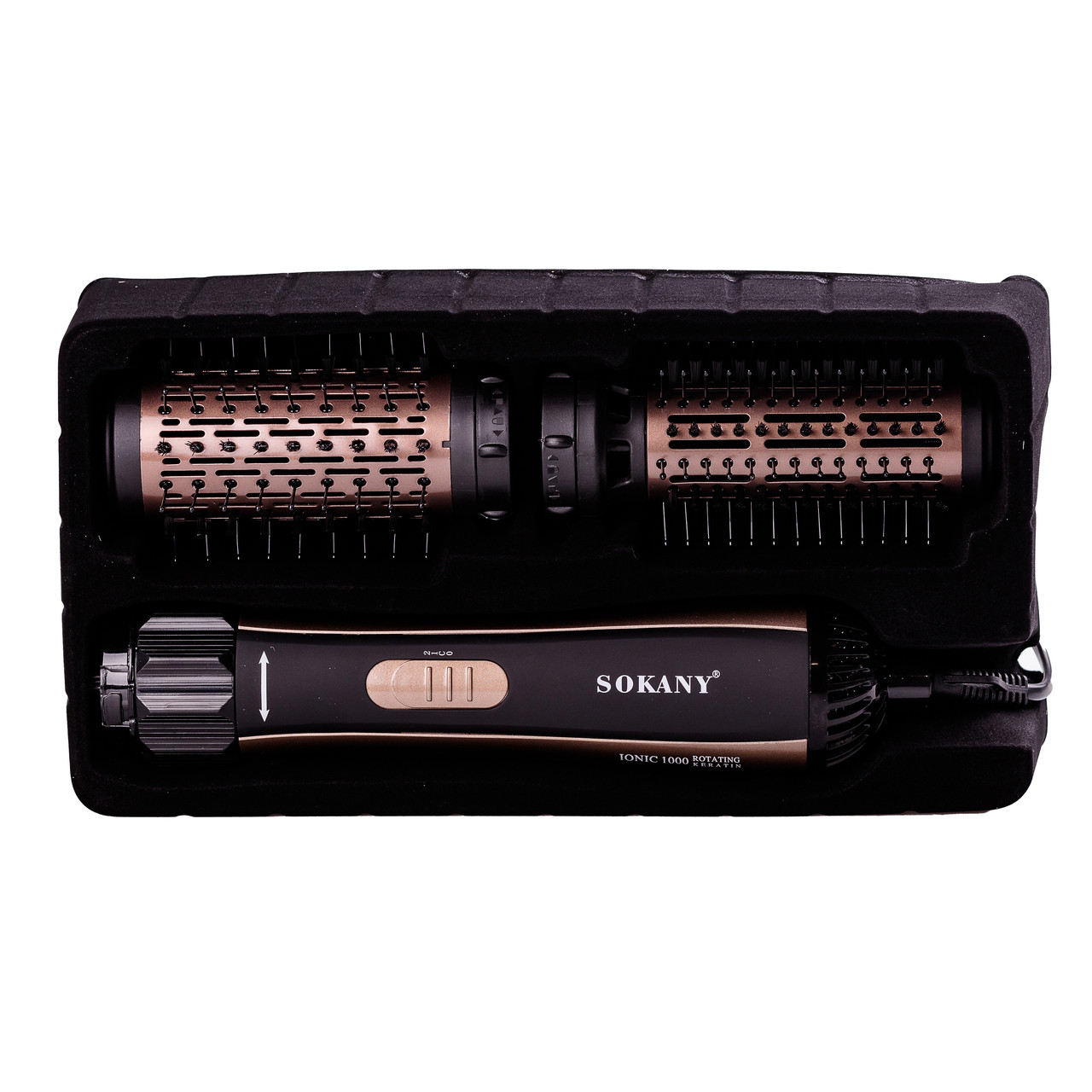 Фен стайлер для волосся 2 в 1 Sokany SD903 з насадками