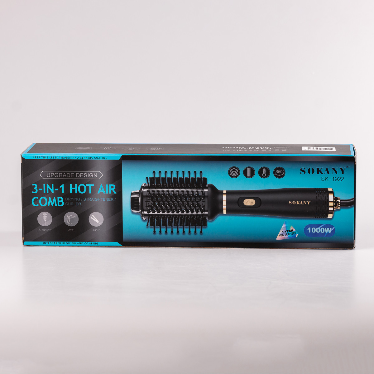 Фен стайлер для волосся 3 в 1 Sokany SK1922 професійний 1000 Вт