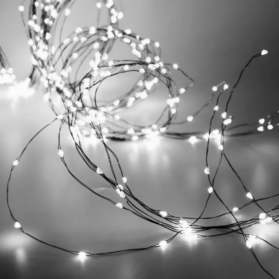Гірлянда світлодіодна кінський хвіст GarlandoPro 200LED Роса 2м 10 ліній Білий