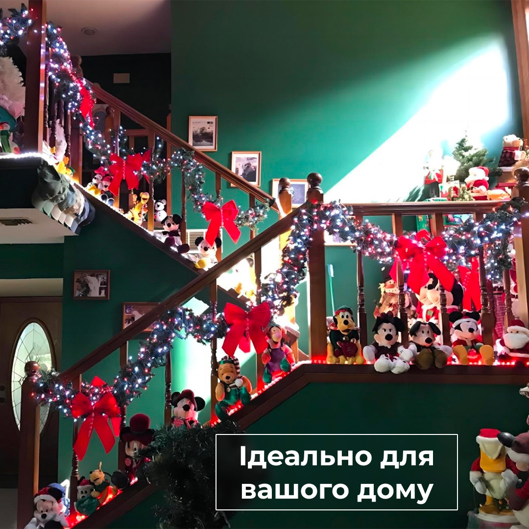 Гірлянда нитка світлодіодна GarlandoPro 50 LED 6м 8 режимов гірлянда новорічна