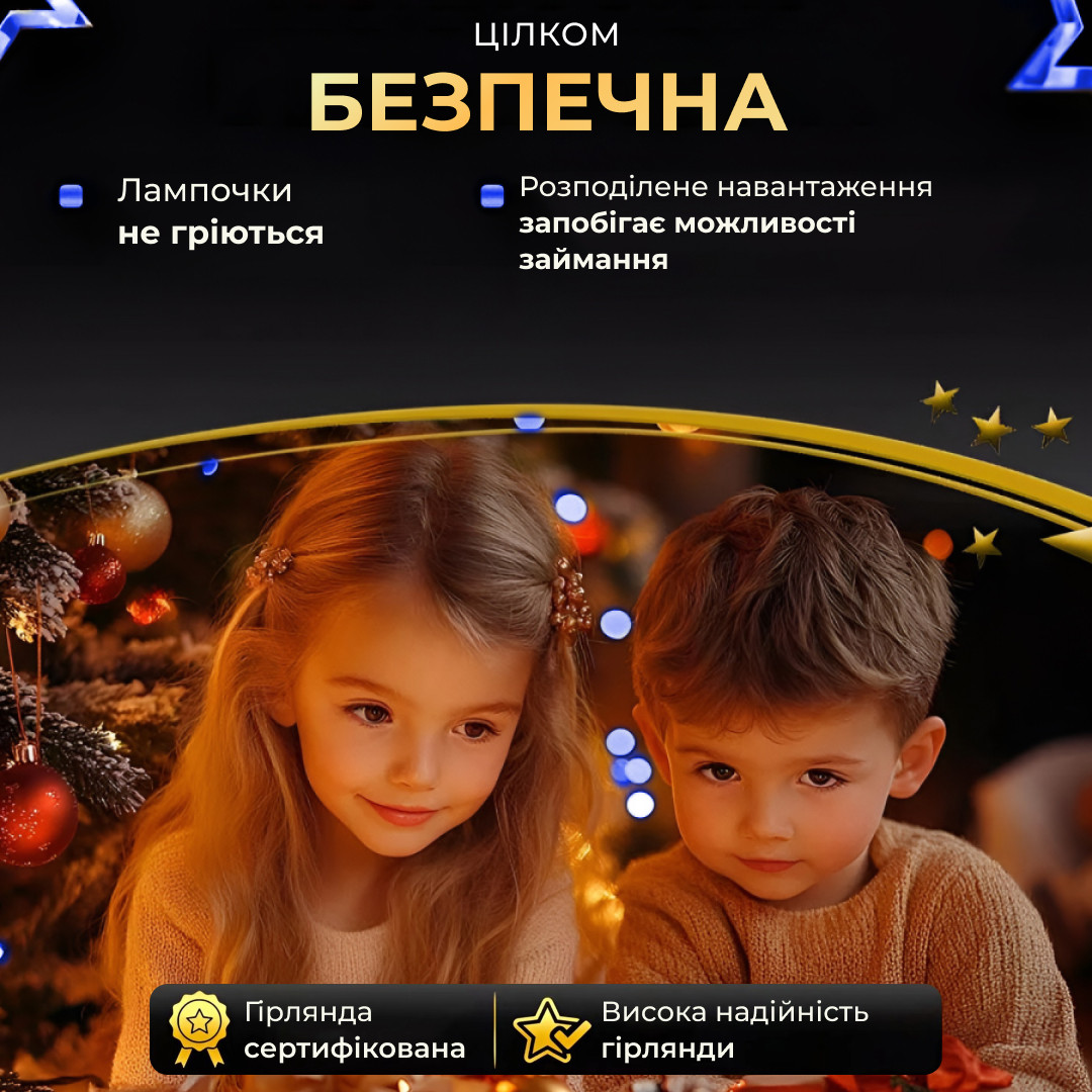 Гірлянда роса на пульті 100 метрів на 1000 led світлодіодів крапля на зеленому дроті синя