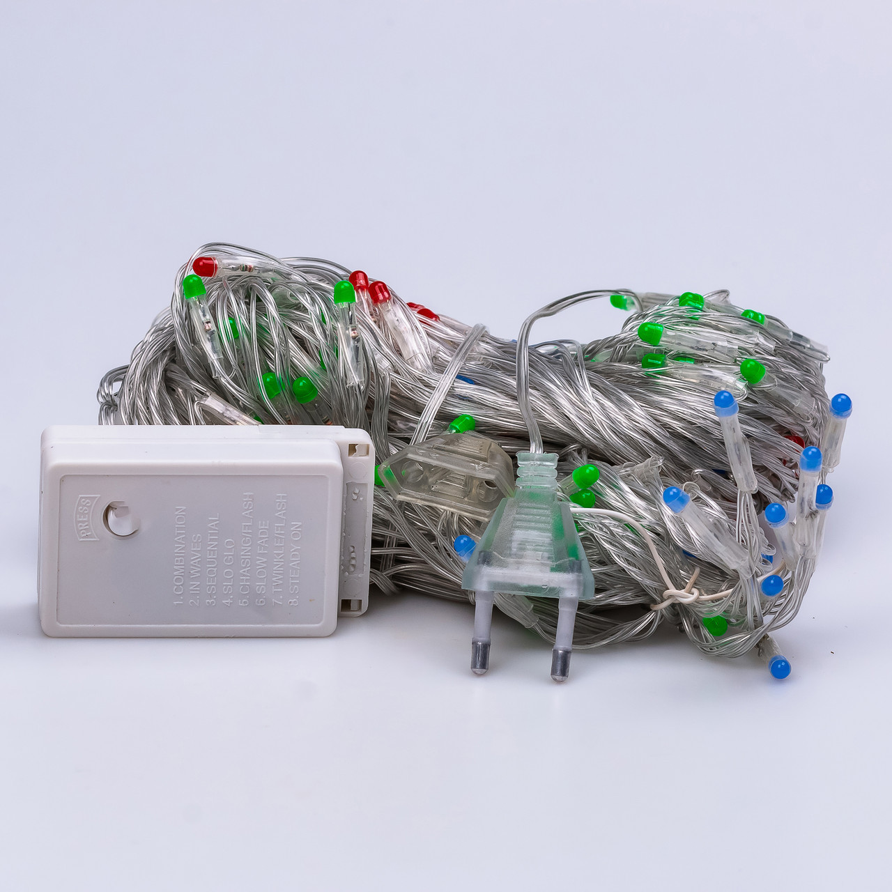 Гірлянда штора 3х2 м 144 LED світлодіодна мідний провід 16 ниток