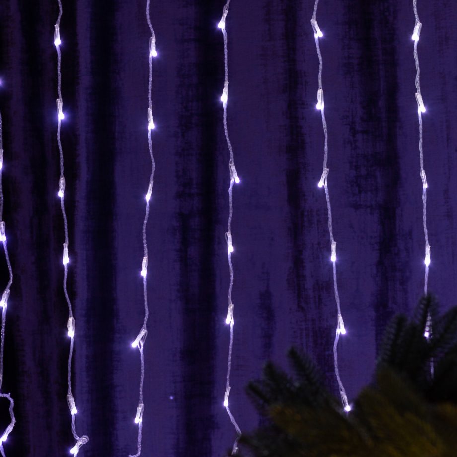 Гірлянда світлодіодна GarlandoPro 270 LED Водоcпад 3х3 м 10 ліній 8 режимів Білий